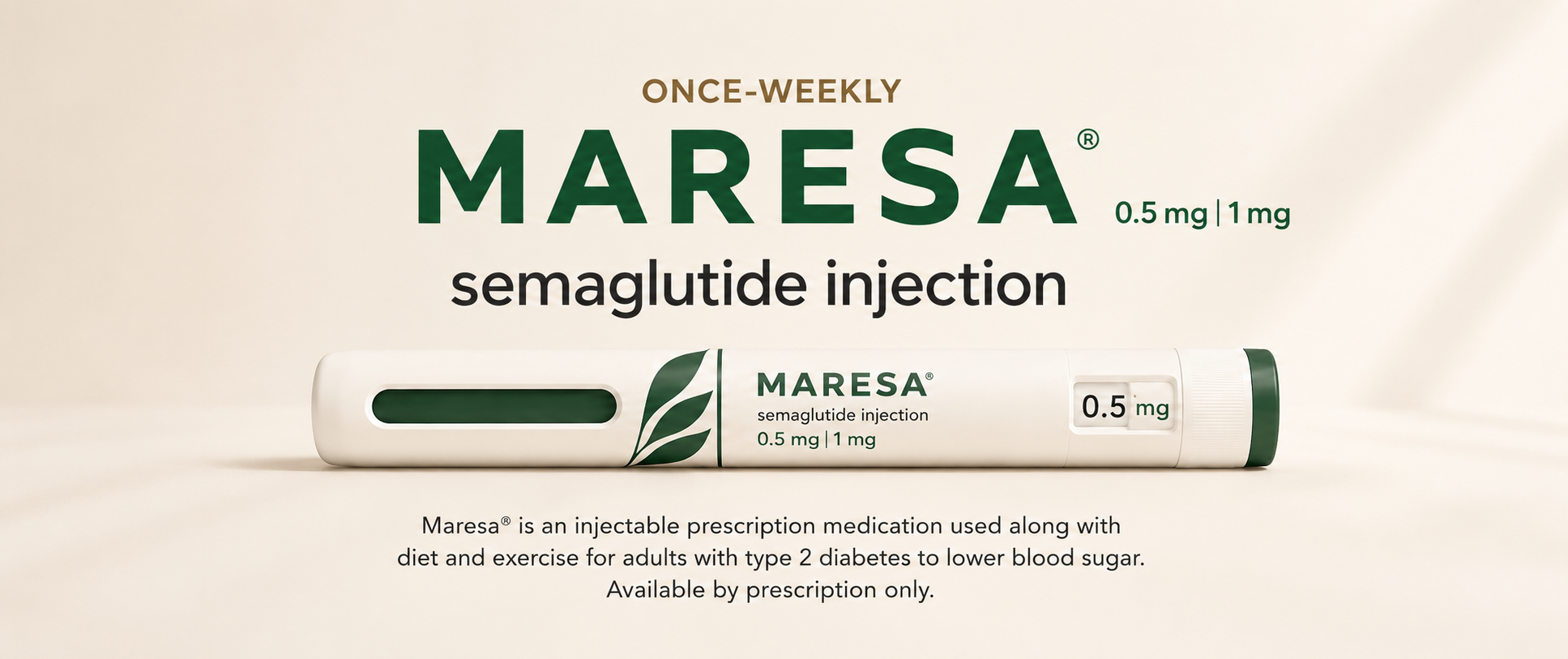 MARESA — once-weekly semaglutide injection, now prescribed online